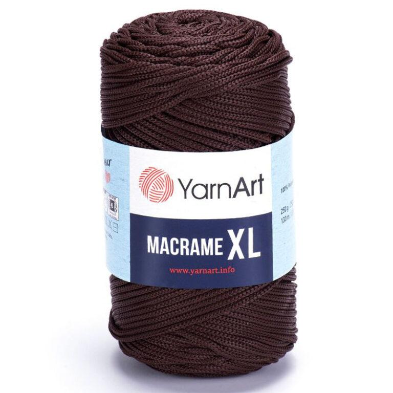 Пряжа (шнур) для вязания YARNART «MACRAME XL» (№157) Темно-коричневый