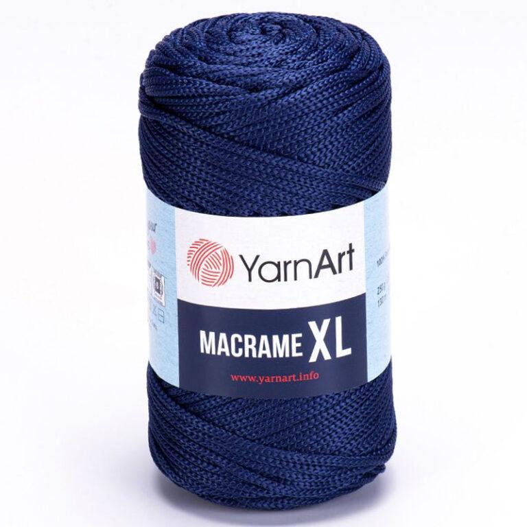 Пряжа (шнур) для вязания YARNART «MACRAME XL» (№162) Синий Джинс