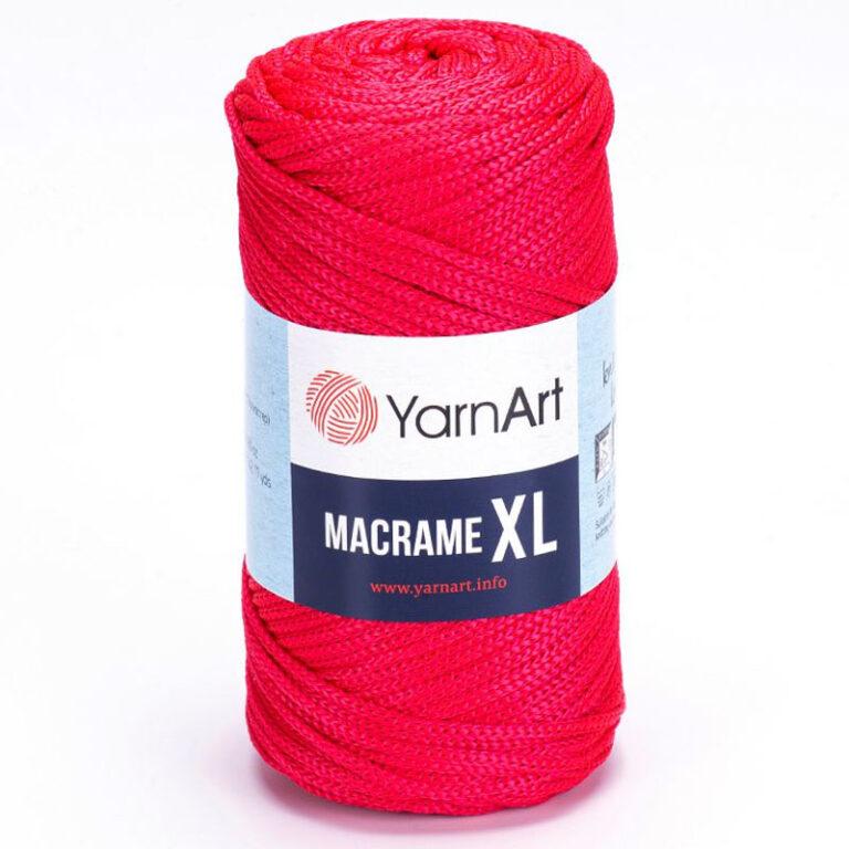 Пряжа (шнур) для вязания YARNART «MACRAME XL» (№163) Светло-красный