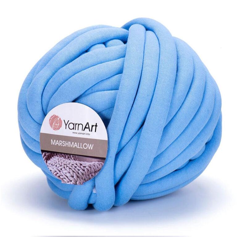 Пряжа (шнур) для вязания YARNART «MARSHMALLOW» (№909) Голубой