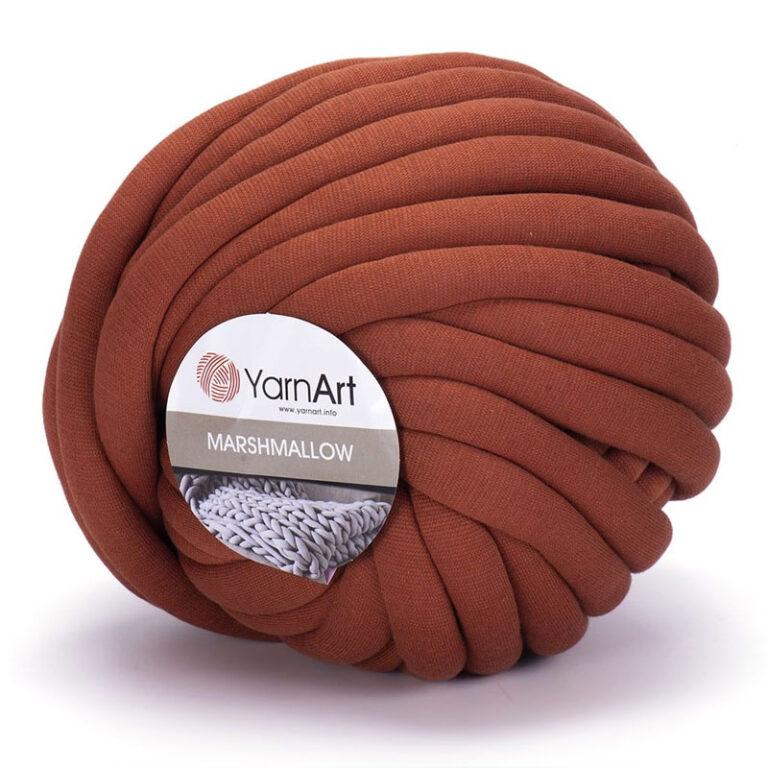 Пряжа (шнур) для вязания YARNART «MARSHMALLOW» (№918) Терракот