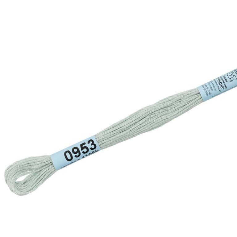 Нитки для вышивания мулине №0953 Гамма = №3813 DMC (цвет: светлая мята; длина: 8м)