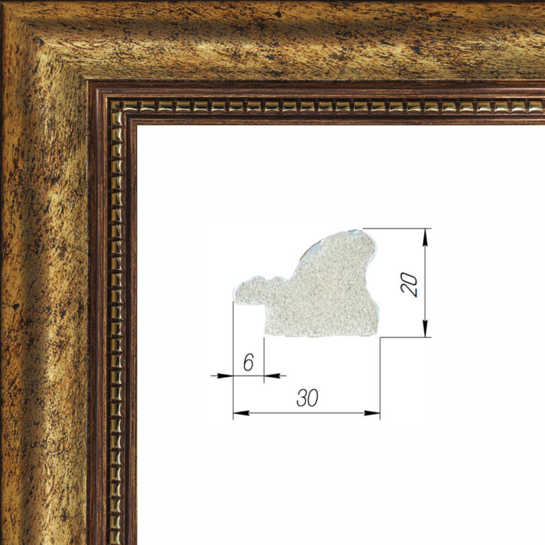 Багет пластиковый (3020-33) 2,9м