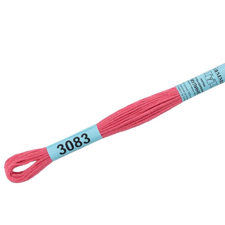 Нитки для вышивания мулине №3083 Гамма = №961 DMC (цвет: темно-темно-розовый; длина: 8м)