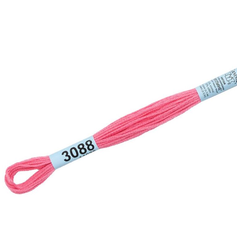Нитки для вышивания мулине №3088 Гамма = №899 DMC (цвет: розовый; длина: 8м)