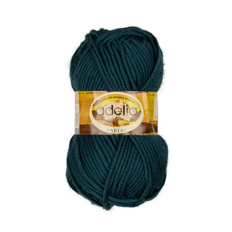 Пряжа для вязания ADELIA "ARIA" (№10) Т.зеленый