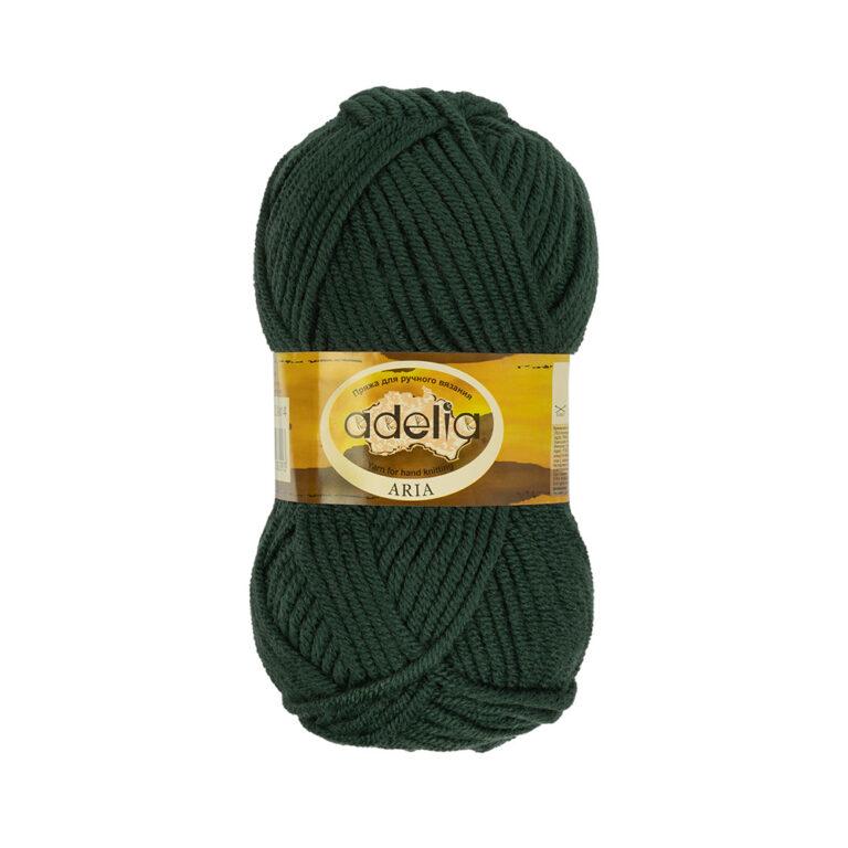 Пряжа для вязания ADELIA "ARIA" (№14) Т.зеленый