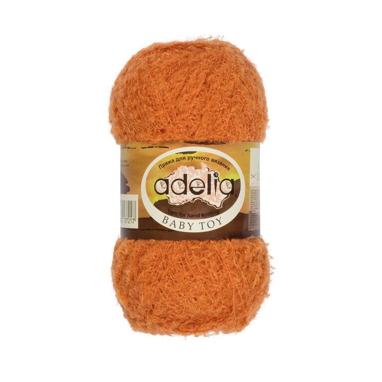 Пряжа для вязания ADELIA «BABY TOY» (№06) Коричнево-оранжевый