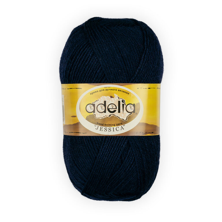Пряжа для вязания ADELIA "JESSICA" (№12) Т.синий