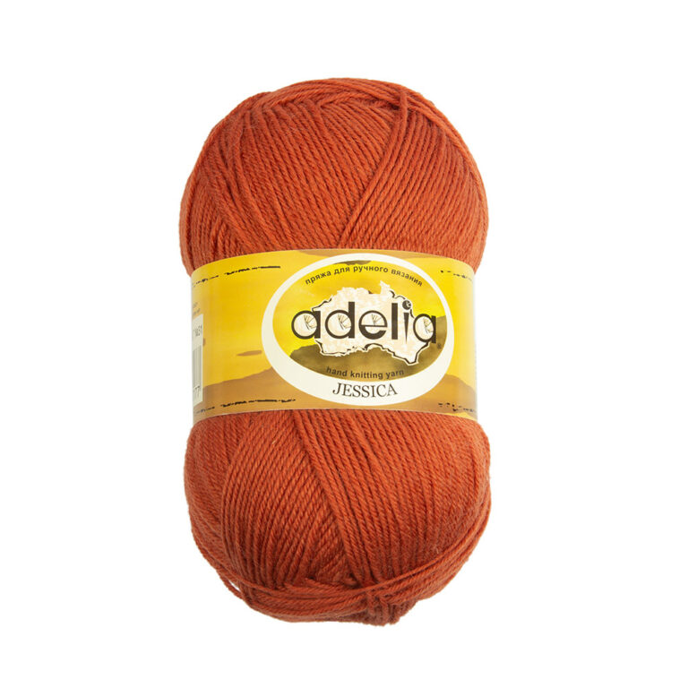 Пряжа для вязания ADELIA "JESSICA" (№31) Терракотовый