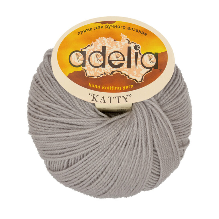 Пряжа для вязания ADELIA "KATTY" (№11) Св.серый