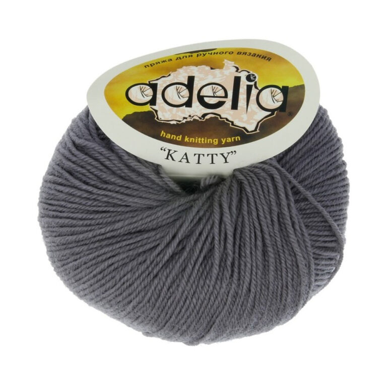 Пряжа для вязания ADELIA "KATTY" (№12) Серый