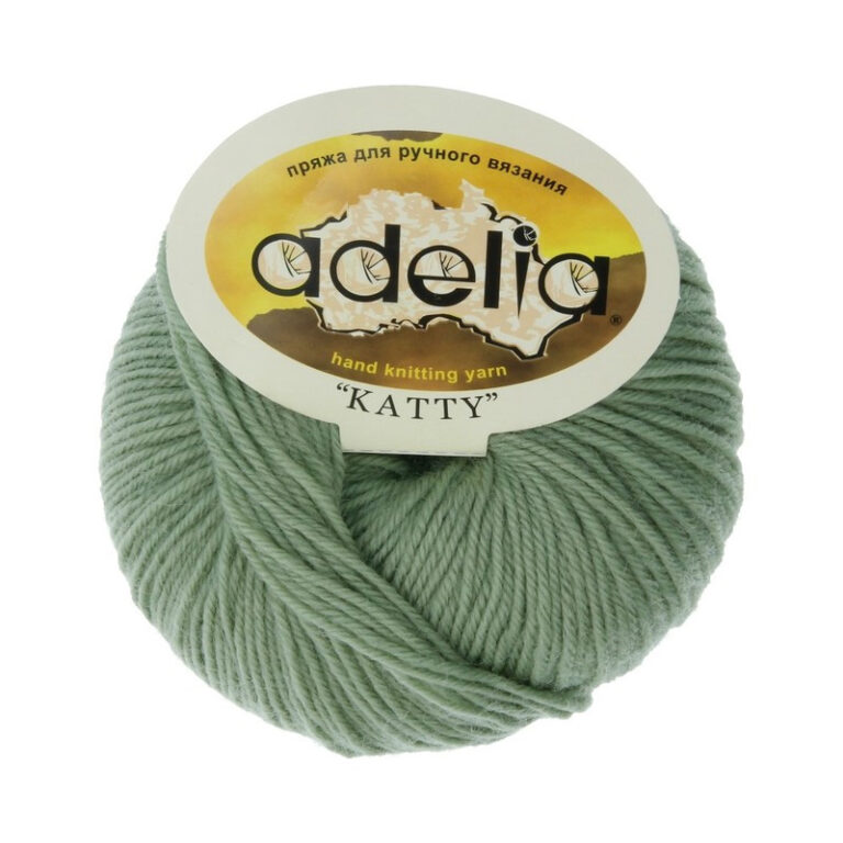 Пряжа для вязания ADELIA "KATTY" (№13) Св.зеленый