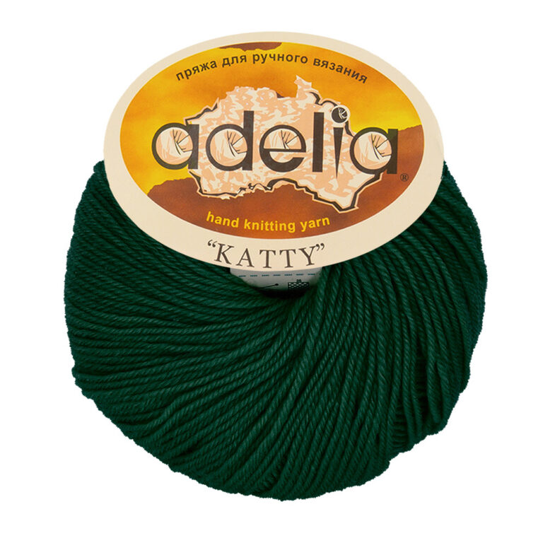 Пряжа для вязания ADELIA "KATTY" (№14) Т.зеленый