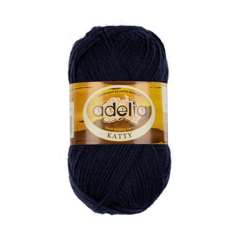 Пряжа для вязания ADELIA "KATTY" (№18) Т.джинсовый