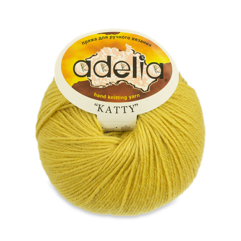 Пряжа для вязания ADELIA "KATTY" (№19) Горчичный