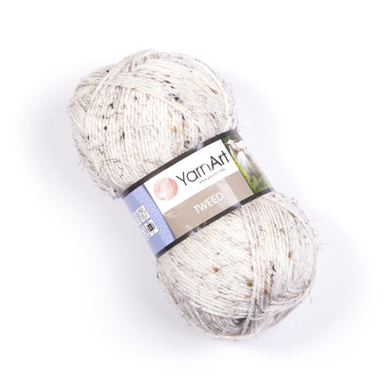 Пряжа для вязания YARNART “TWEED” (№221) Молочный