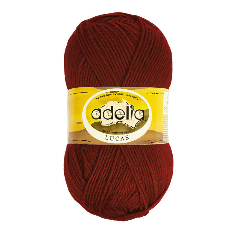 Пряжа для вязания ADELIA "LUCAS" (№08) Т.терракотовый