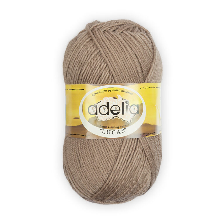 Пряжа для вязания ADELIA "LUCAS" (№15) Бежевый