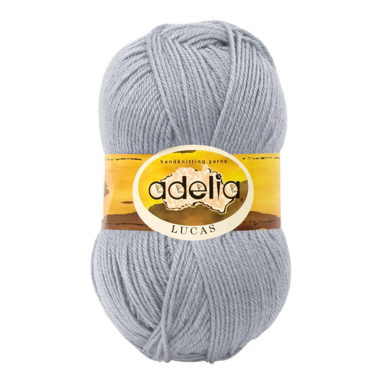 Пряжа для вязания ADELIA "LUCAS" (№17) Св.серый