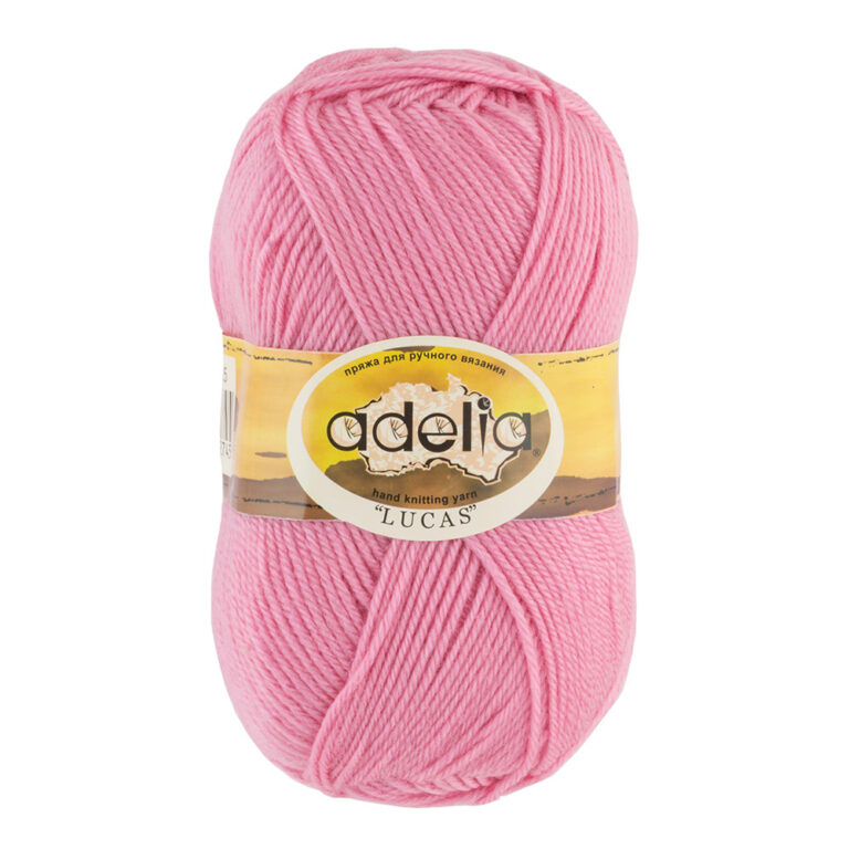 Пряжа для вязания ADELIA «LUCAS» (№25) Св.розовый