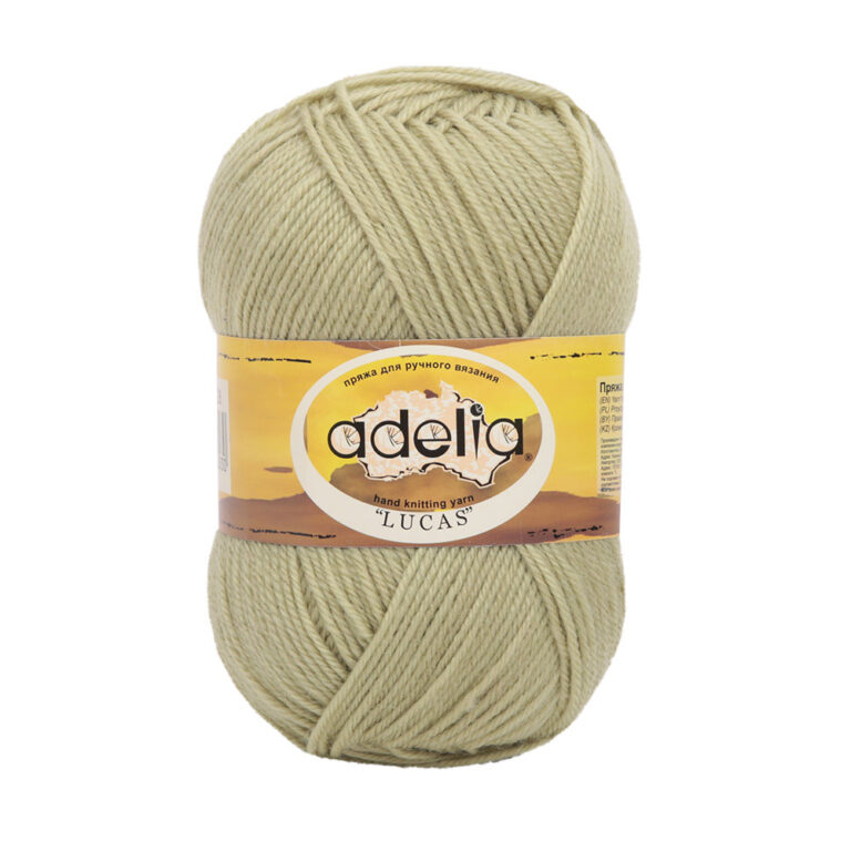 Пряжа для вязания ADELIA "LUCAS" (№28) Бл.зеленый