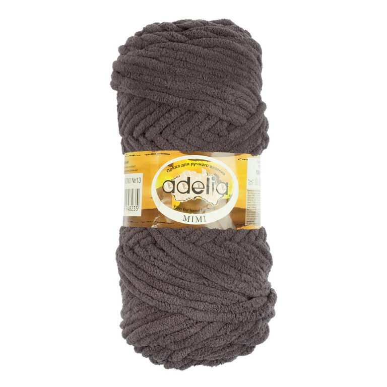 Пряжа для вязания ADELIA "MIMI" (№13) Т.серый