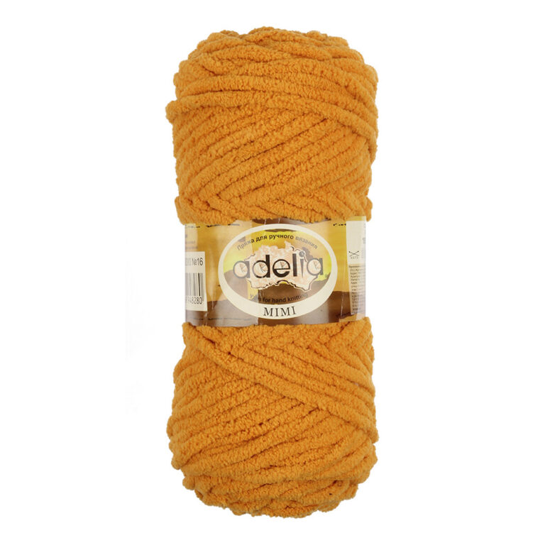 Пряжа для вязания ADELIA "MIMI" (№16) Оранжевый