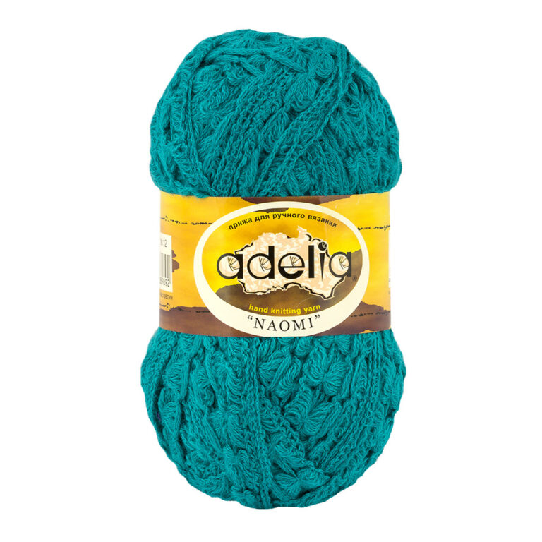 Пряжа для вязания ADELIA "NAOMI" (№12) Бирюзовый