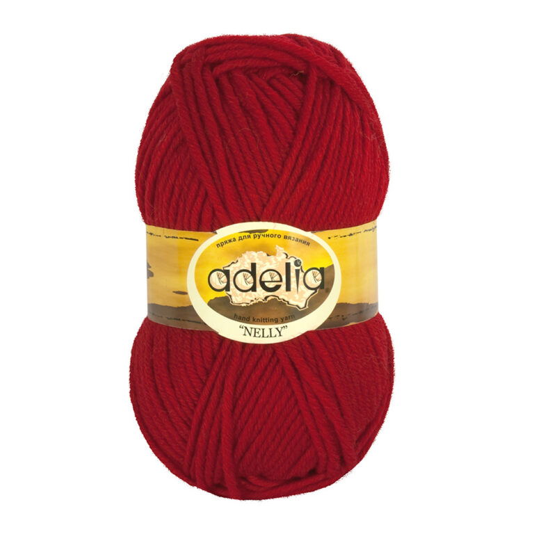 Пряжа для вязания ADELIA "NELLY" (№17) Т.красный