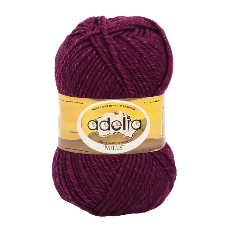 Пряжа для вязания ADELIA "NELLY" (№28) Т.фиолетовый