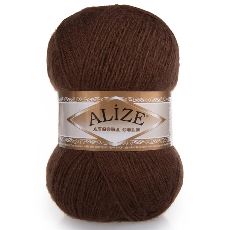 Пряжа для вязания ALIZE "ANGORA GOLD" (№493) Коричневый