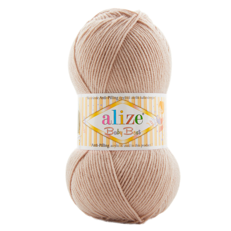 ALIZE BABY-BEST_506 Пряжа для вязания ALIZE "BABY BEST" (№506) Телесный