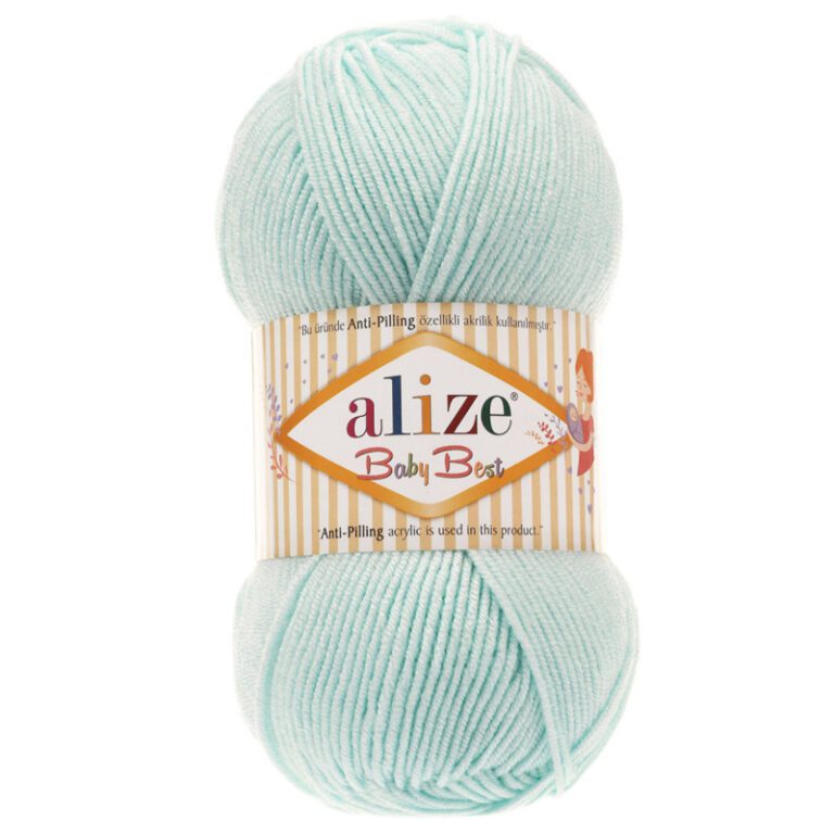 Пряжа для вязания ALIZE "BABY BEST" (№820) Морозная свежесть