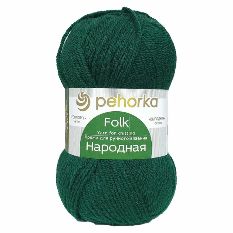 Пряжа для вязания ПЕХОРКА «НАРОДНАЯ» (№381) Лавр
