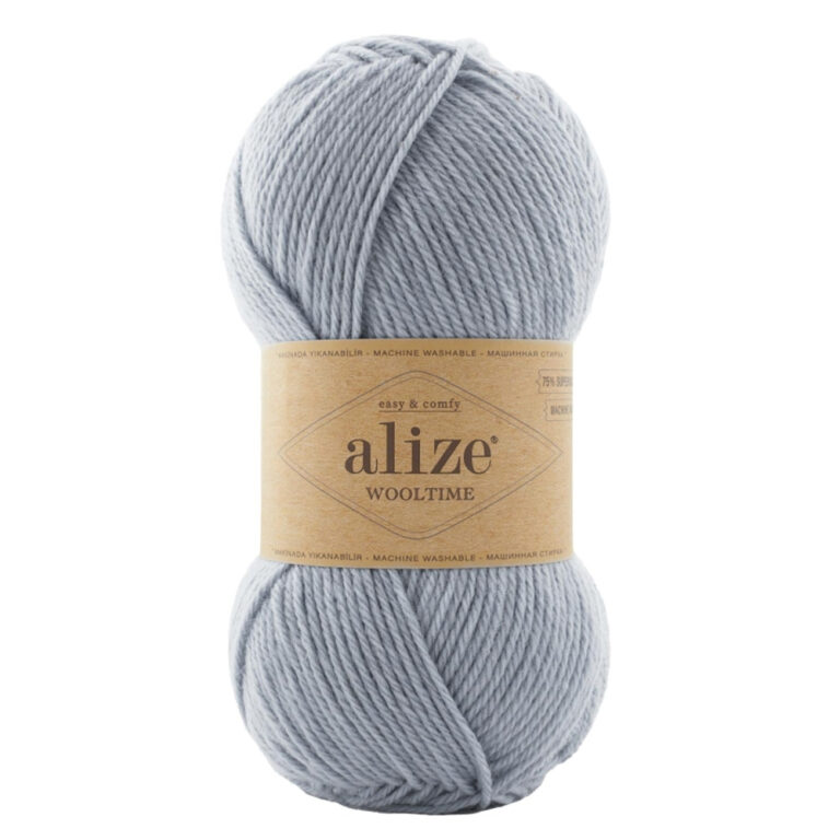 Пряжа для вязания ALIZE "WOOLTIME" (№51) Серо-голубой