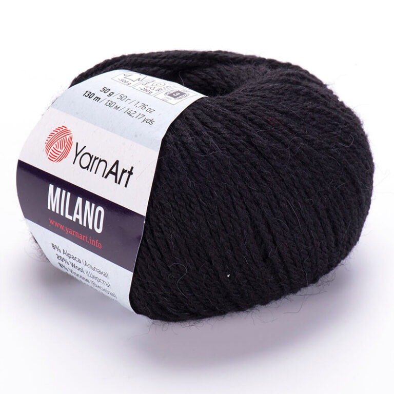 Пряжа для вязания YarnART MILANO (№ 850) Черный