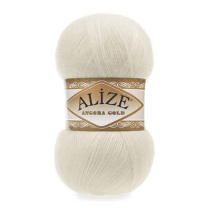 Пряжа для вязания ALIZE "ANGORA GOLD" (№01) Крем