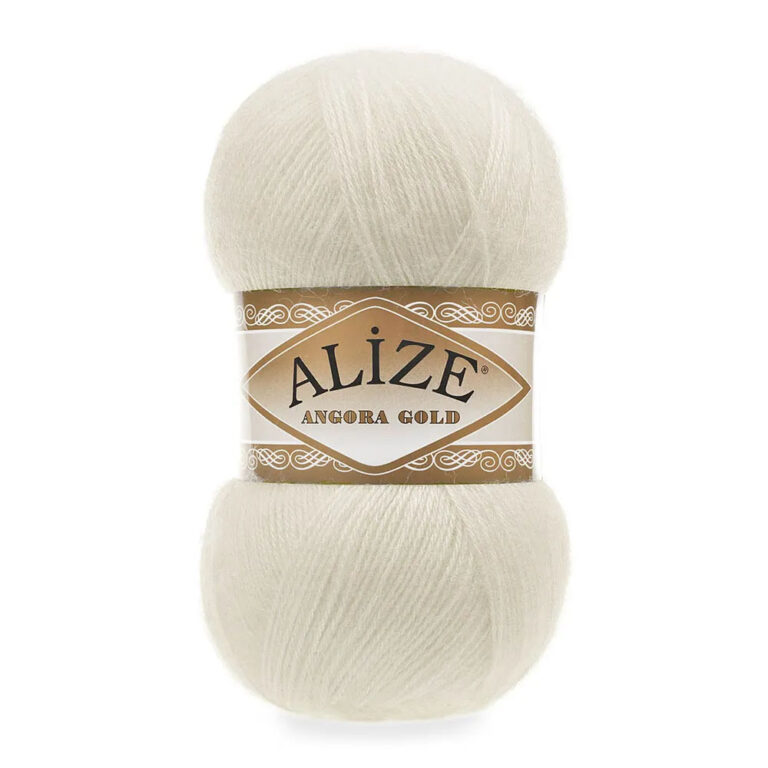 Пряжа для вязания ALIZE "ANGORA GOLD" (№01) Крем