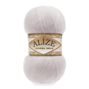 Пряжа для вязания ALIZE "ANGORA GOLD" (№168) Белая зима