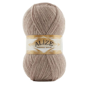 Пряжа для вязания ALIZE "ANGORA GOLD" (№461) Бежевый меланж