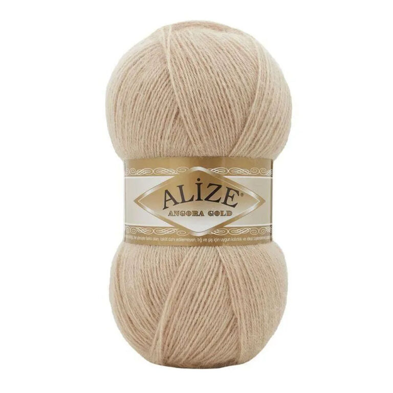 Пряжа для вязания ALIZE "ANGORA GOLD" (№524) Бежевый