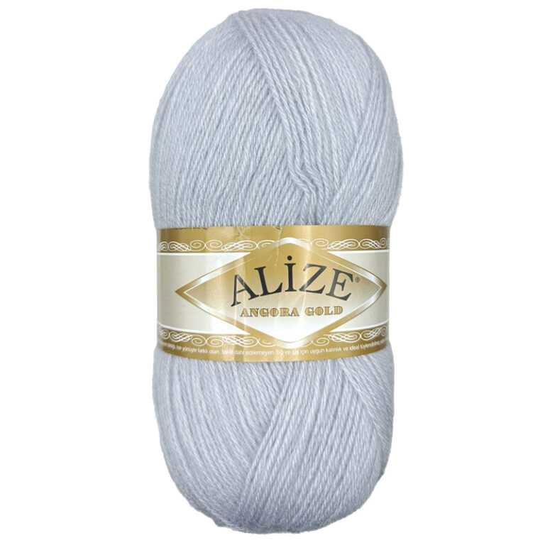 Пряжа для вязания ALIZE "ANGORA GOLD" (№632) Светло-пепельный