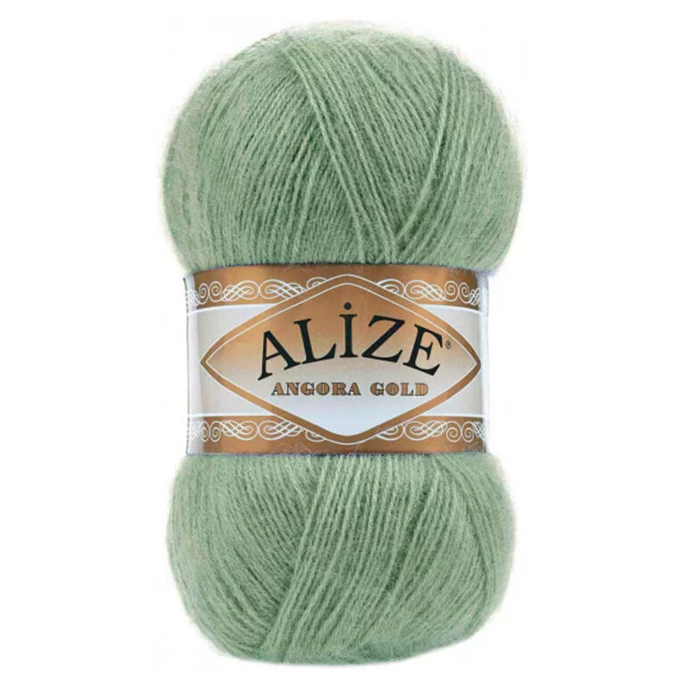 Пряжа для вязания ALIZE "ANGORA GOLD" (№852) Светло-зеленый