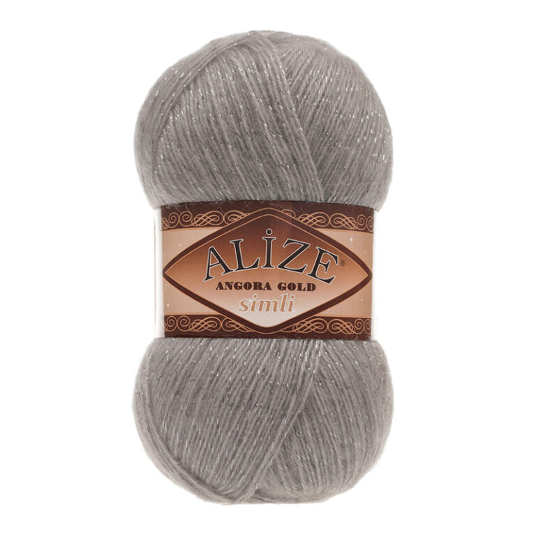 Пряжа для вязания ALIZE «ANGORA GOLD SIMLI» (№283) Каменный