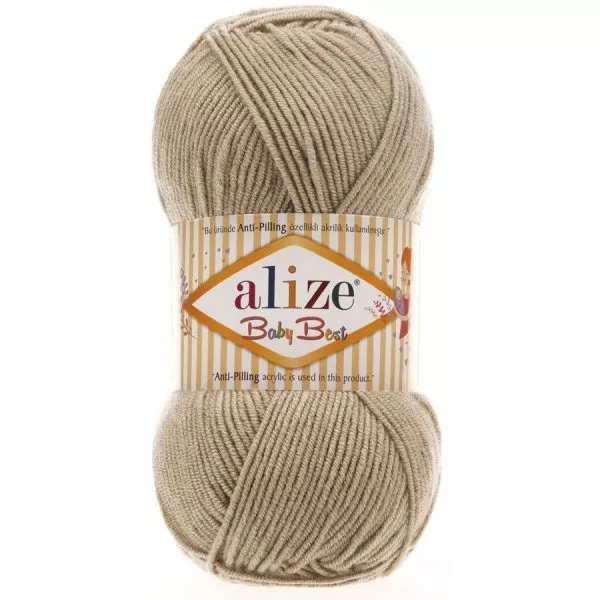 ALIZE BABY-BEST_256 Пряжа для вязания ALIZE "BABY BEST" (№256) Бежевый
