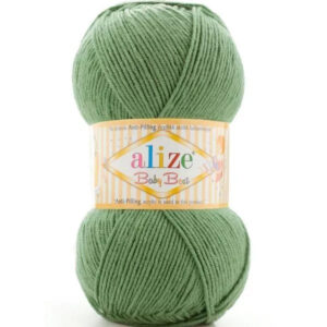 Пряжа для вязания ALIZE "BABY BEST" (№954) Зеленый