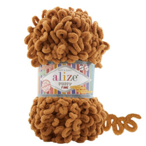Пряжа для вязания ALIZE "PUFFY FINE" (№179) Карамель