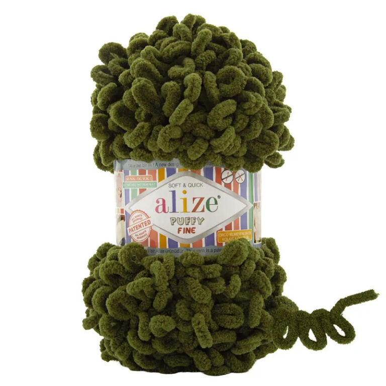 Пряжа для вязания ALIZE "PUFFY FINE" (№620) Хаки