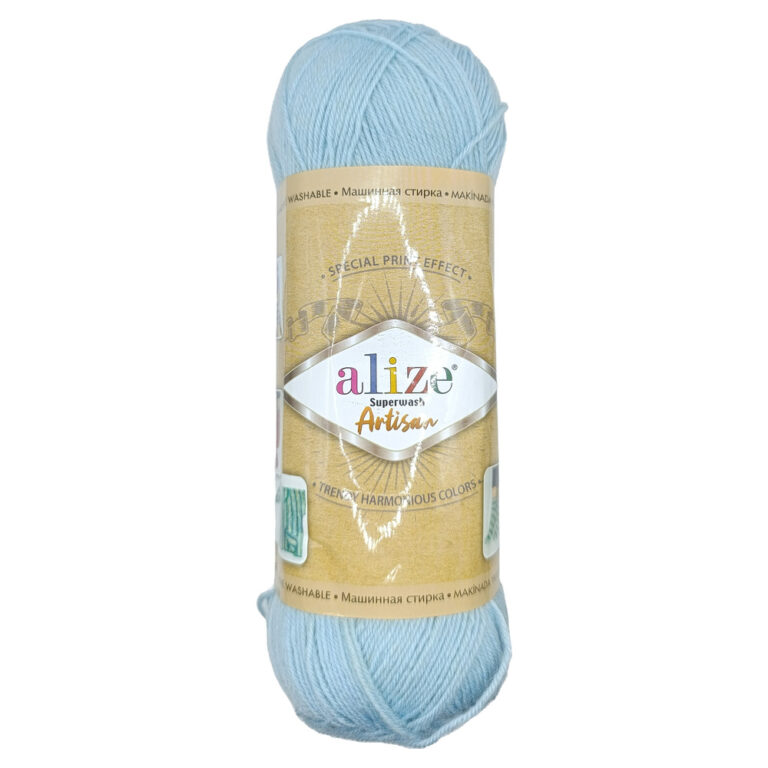 Пряжа для вязания ALIZE "SUPERWASH ARTISAN" (№522) Мятный